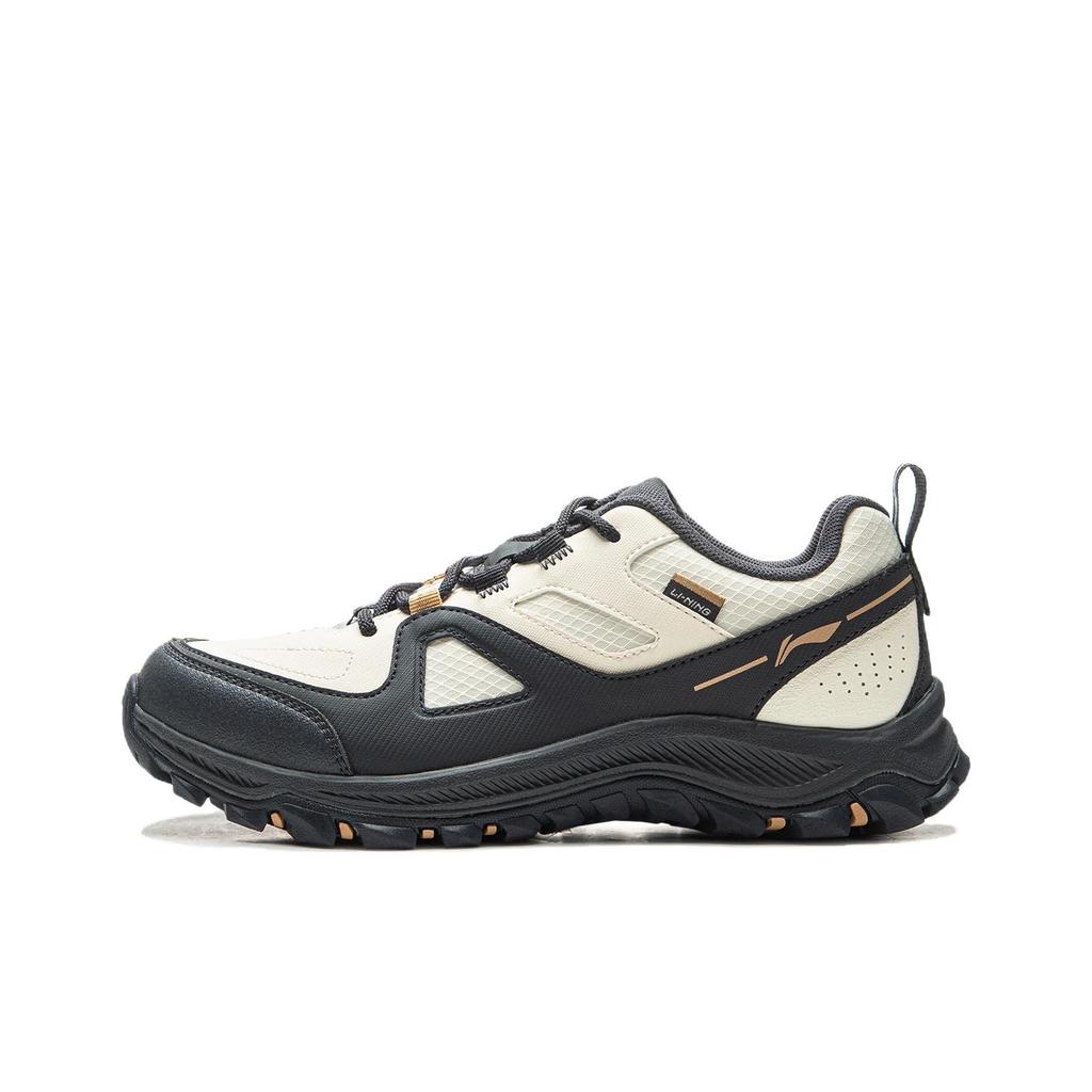 Li-Ning Fashionable Comfortable Versatile Breathable Durable Low-Top Casual Shoes Women sneaker Off-White Black AGCV416-2
