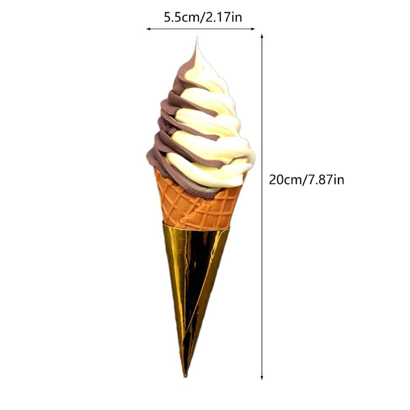 Artificial Ice Cream Model for Photography Props, Fake Ice Cream Model , Plastic Ice Cream Model for Shop Display