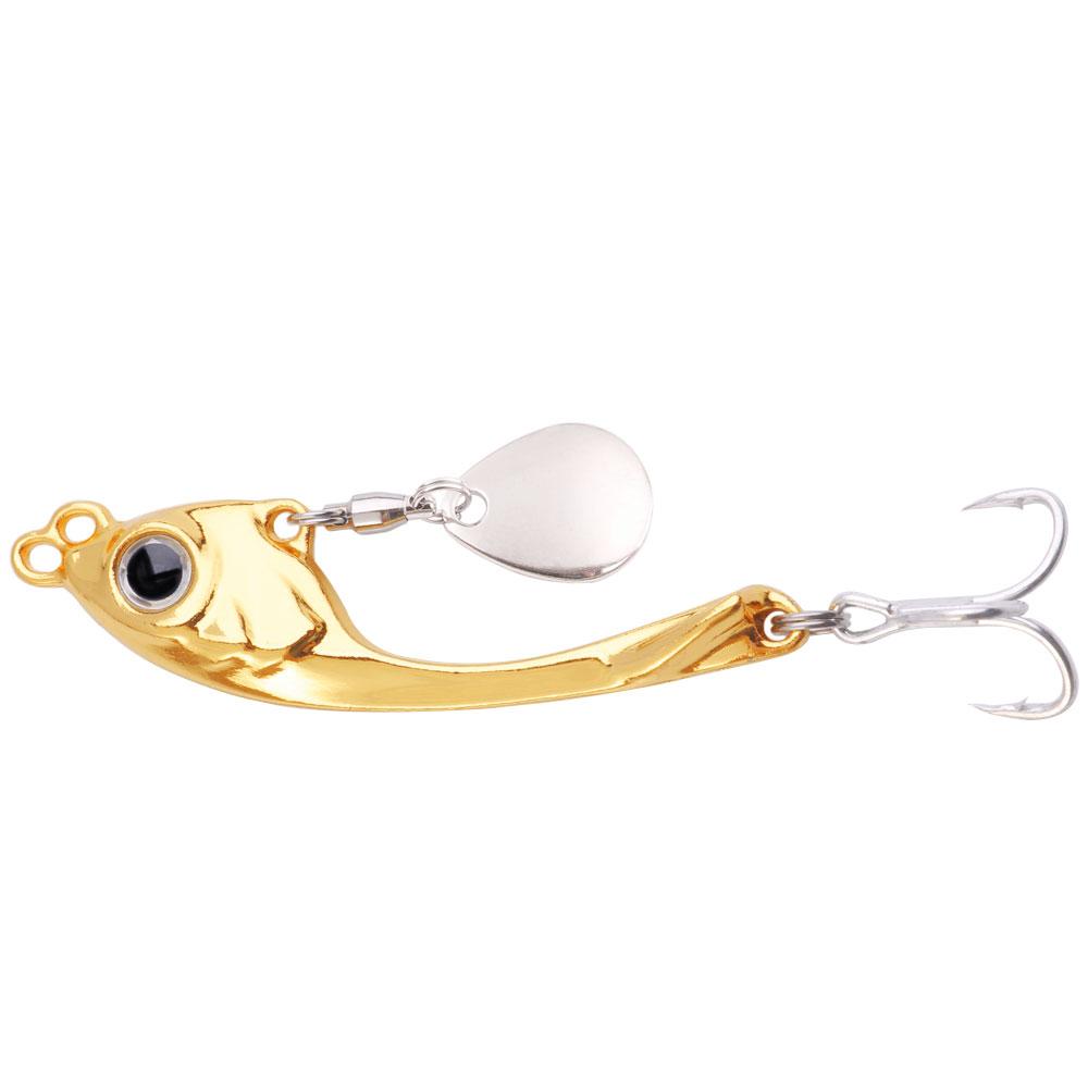 Spinner Bait 7g 10g 15g Metal Vib Fishing Lure Trolling Rotating Spoon Wobbler Sinking Hard Bait With Sequin Pesca For Bass Pike