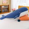 55cm Giant Washable Soft Stuffed Plush Whale Toys Ocean Animal Doll Giant Whale Plushie For Children Birthday for Kids Gifts