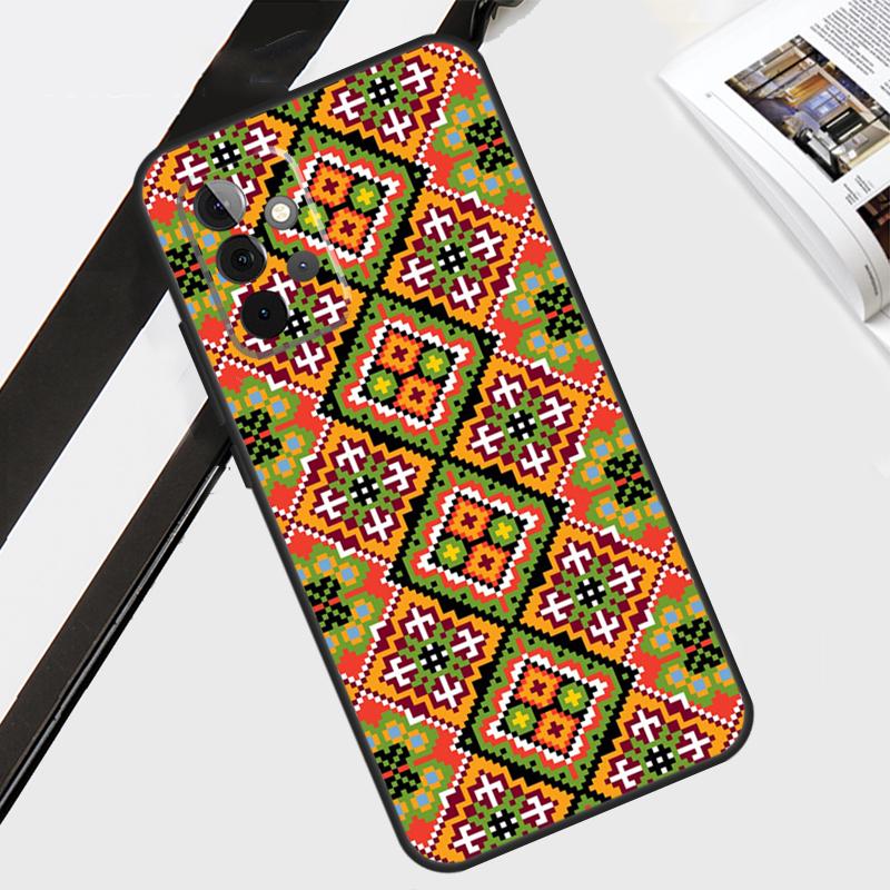 Ukrainian Embroidery Pattern Case For Samsung Galaxy A12 A22 A32 A52 A56 A36 A26 A16 A06 A54 A34 A14 A13 A53 A15 A35 A55