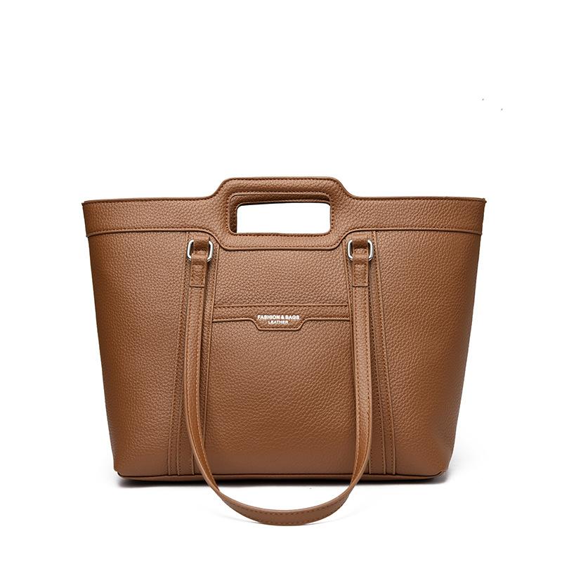 Textured bag women's bag 2025 new simple fashion retro large capacity women's shoulder bag tote bag