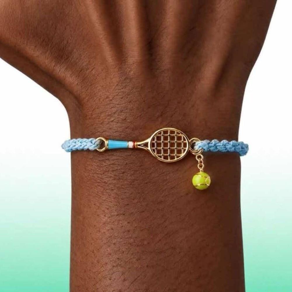 Lightweight Sporty Necklace Handwoven Couple Hand Chain Fashion Tennis Racket Bracelet Unisex