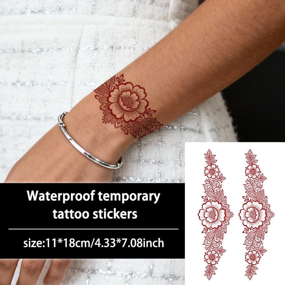 Indie Mehndi Květina Henna Dočasné Tetování Falešná Body Art Nálepka Ženy/Dáma/Dívka