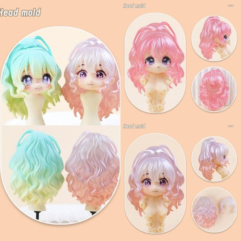 1/12 Boy Girl Head Mold Plastic Replacement Doll Hair New Style Bjd Doll Head for Obitsu11 Gsc Body