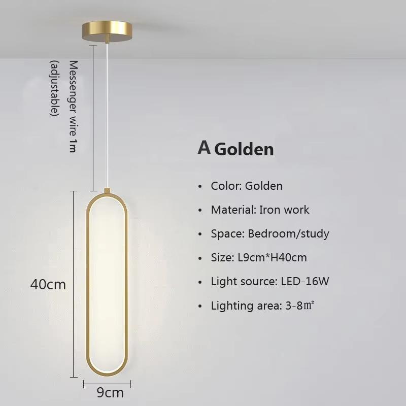 

Modern Minimalist LED Pendant Light Chandelier For Bedroom Restaurant Living Room Gold Black Hanging Lamps Decoration Led Lustre Tricolor light золотий