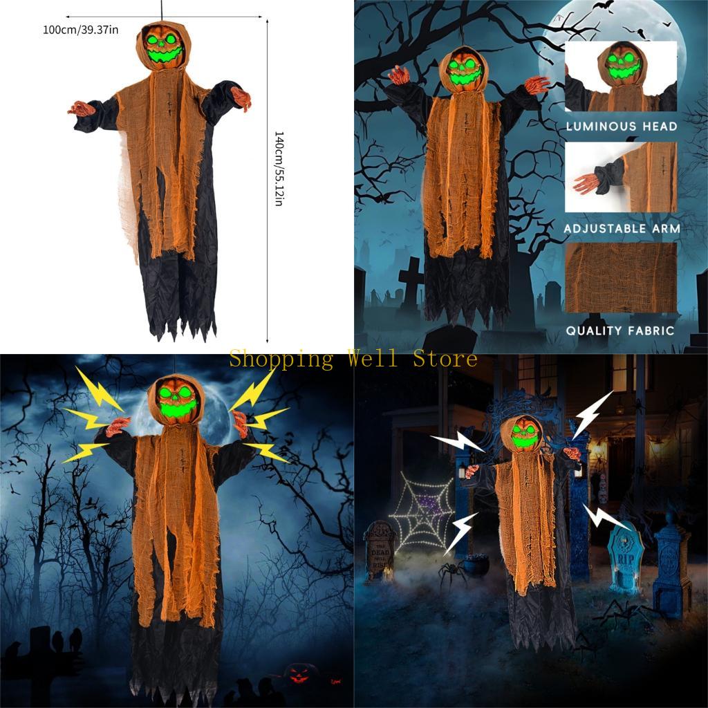 KX4B Scary Skeleton with Sound Effect and Lighting LED Eye Voice Activated Skeleton China Mainland