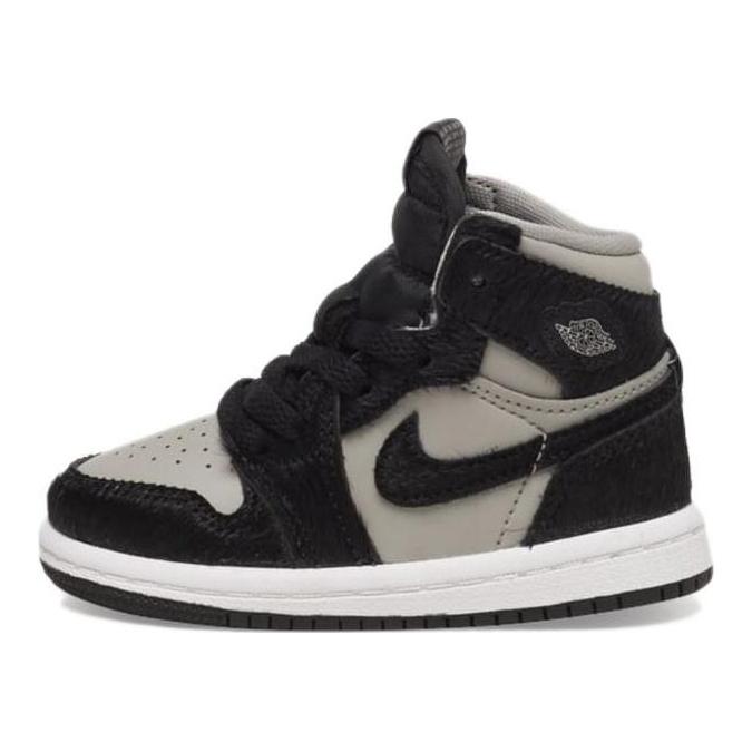 Air Jordan 1 Retro High OG TD Twist 2.0 Baby Sneakers Black Medium-Grey White FB1313-001