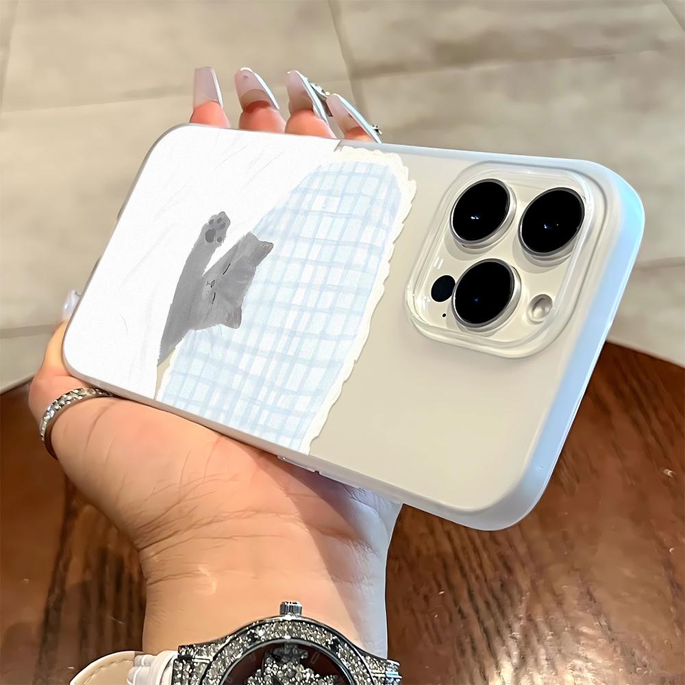 

Sleeping Cat Phone Case For IPhone 17 17 Air 16 15 Plus 15 14 13 12 11 Pro Max Anti-Drop Cover Fundas iphone 11 Pro