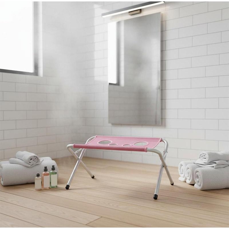 Pet Grooming Rack Pet Bath Stand Mesh Bathing Station Foldable Metal Structure With Surface & Strap For Pet Washing Maintenance