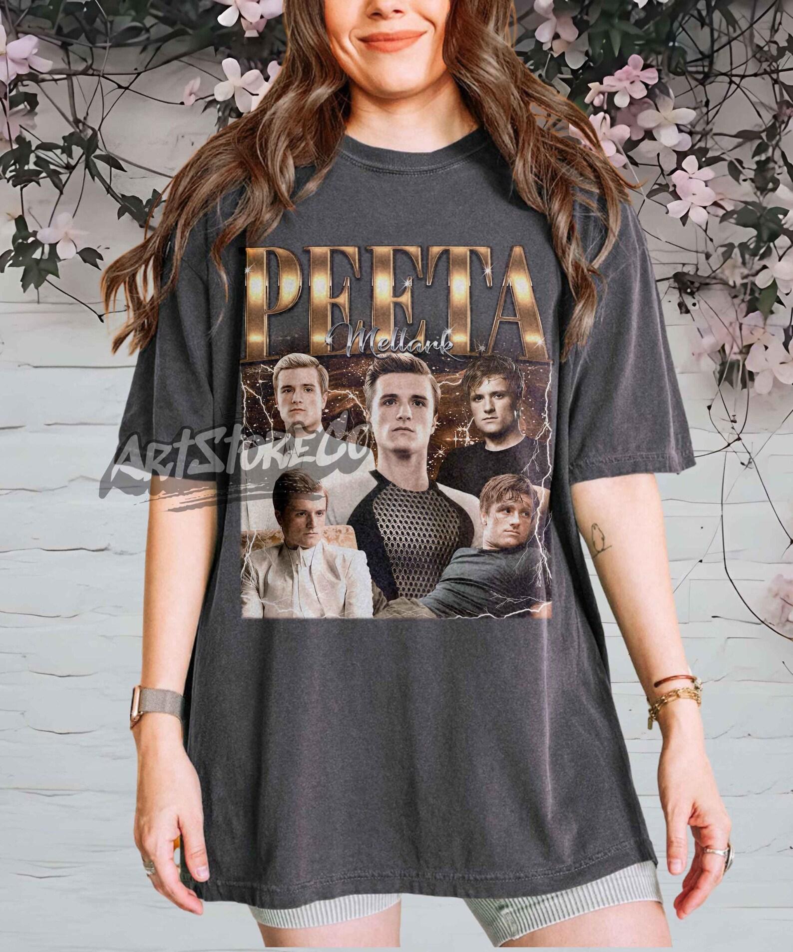 Peeta Mellark Shirt, fantasy movie graphic retro tee XL
