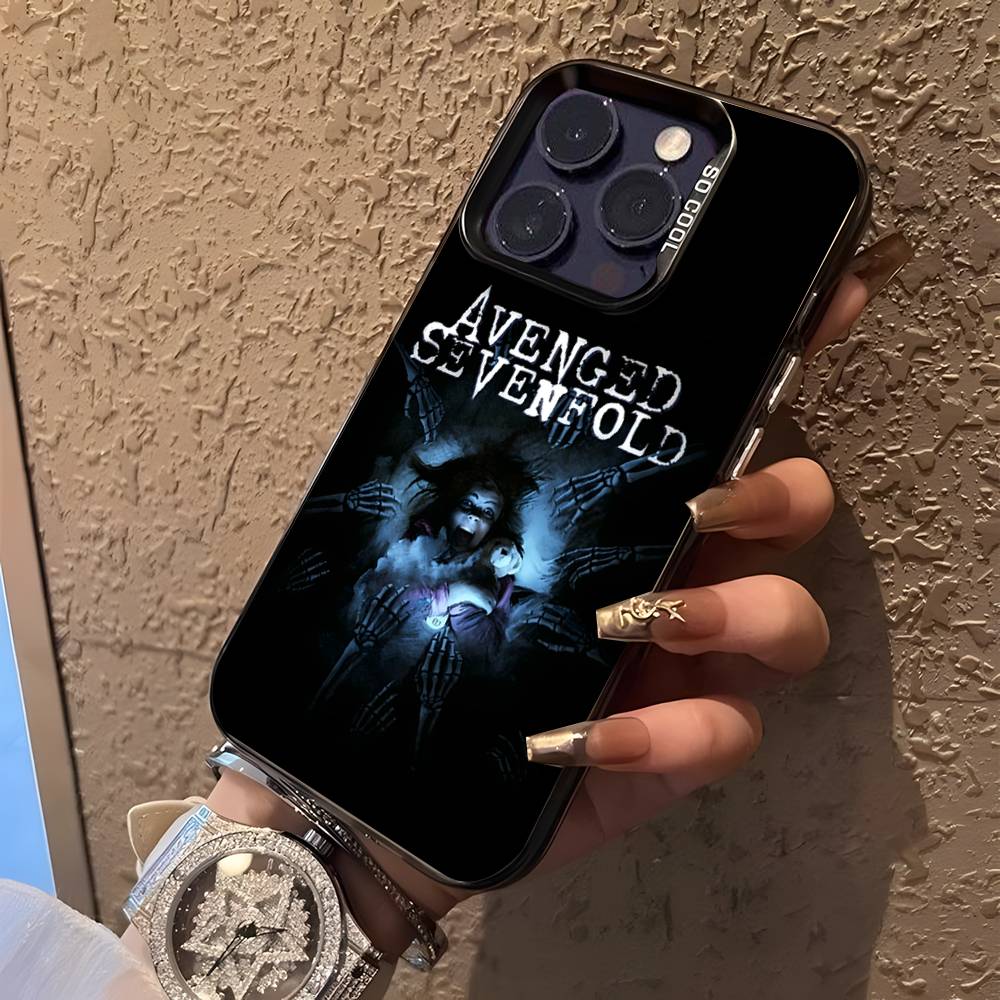 A-Avenged S-Sevenfold Rock Phone Case For iPhone 16,15,14,13,12,11,Pro,XS,Max,Plus,Mini,SE Black Candy Matte Shockproof Cover