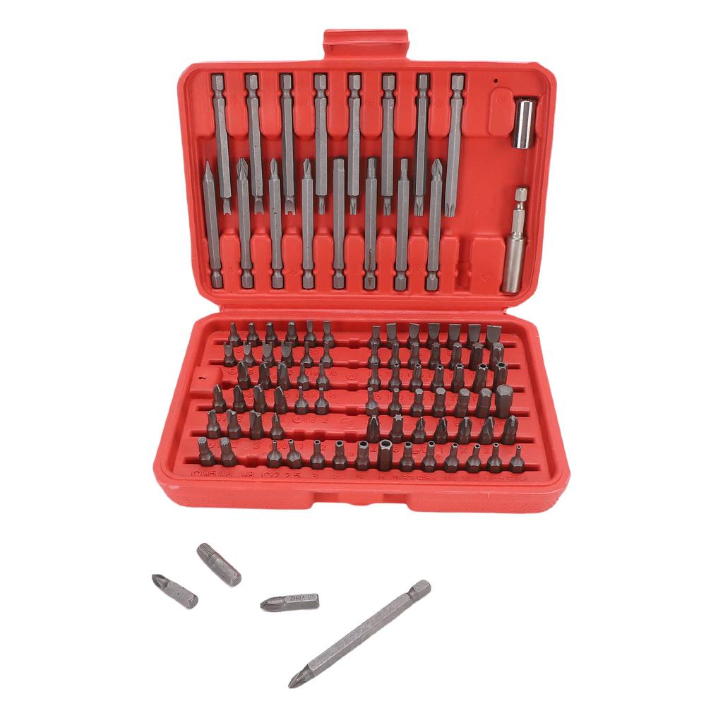 98Pcs Crossing Slot Star Screwdriver Bit Set CRV Steel Multifunctional Screw Driver Bit for Home Repairs Maintenance