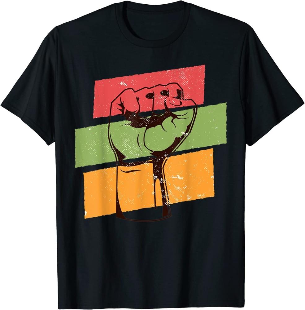 2025/Inspirati<wbr/>onal Leaders Power Fist Hand Black History Month T-Shirt Unisex T-Shirt