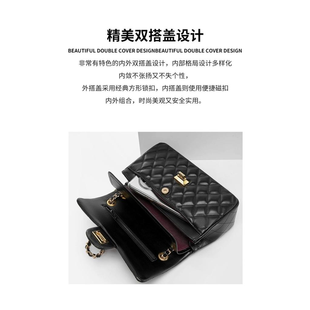 2025 Neue Leder Damen Tasche High-End Trend Vielseitig Xiaoxiangfeng Rauten Ketten Tasche Crossbody Schulter Damen Tasche Fabrik