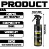 Windshield Clear Spray - Car Glass Defogger, Window -Fog Agent For Car Interior, Instant Visibility Enhancer, -Fog Solution, Long-Lasting Clear 100ML