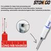 20MM Red Black Blue White Ink Long Head Markers for Bathroom Woodworking Multi-purpose Deep Hole Marker Pens