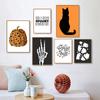 Halloween Pumpkin Black Cat Ghost Thriller Poster Print Fall Art Wall Abstract Skeleton Quote Canvas Painting Room Home Decor
