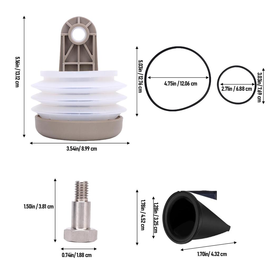 Bellow Pump Kit Bellows Pump Kit with O Ring 385230980 Replacement For  S T J VHT VG Series Vacuum Pumps RV Bellow Pump