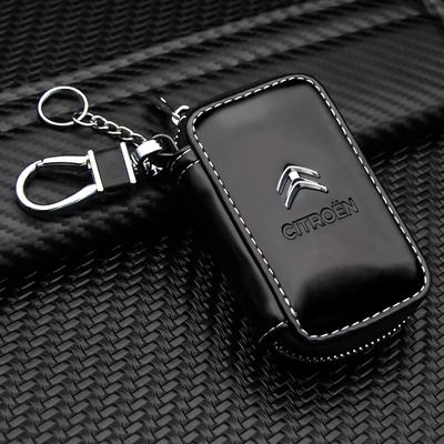Car PU Leather Key Bag Key Chain Key Rope For Citroen C4 C3 Xsara C-Elysee C5 C1 C2 C6 C4L DS Jumper Picasso Car Key Bag Storage