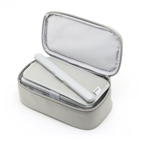 Miyoshi Seisakujyo GEL-COOL Compatible Insulated Single-Tier Lunch Box Case, Gray, W20.5 X D11.5 X H6.5cm (Compatible with Dome M, Square L, and Trian