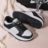 Children's little white shoes board shoes 2025 autumn new leather waterproof and non-slip middle-aged and older children's campus versatile casual bo
