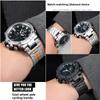 For Casio G-SHOCK GST Series GST-210/W120L/S130L/S310 GST-B100 W300/400G Men WatchBand Titanium Alloy Steel Modified Watch Strap