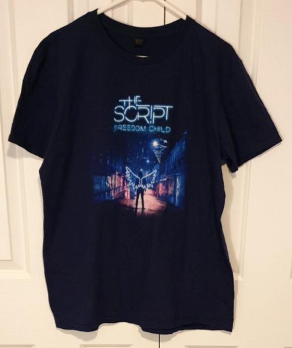 

THE SCRIPT Freedom Child Tour 2018 #034Arena Leg#034 Band Tee TShirt Navy Blue Size L Unisex T-Shirt XXXL