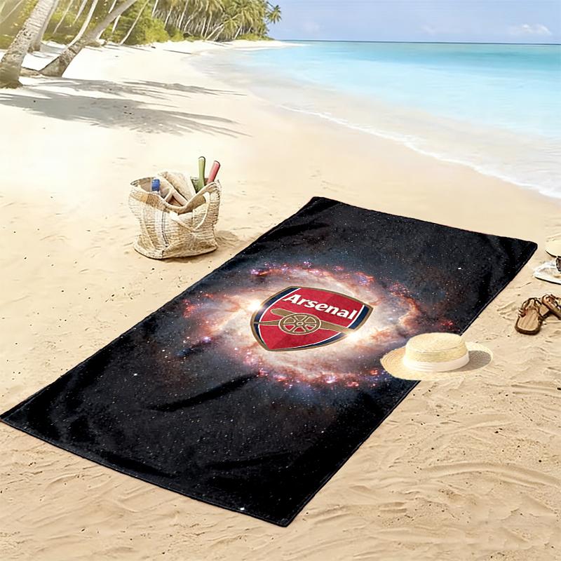 1pc Football Club Beach Towel, Multi-functional Beach Towel for Outdoor Activities Beach Swimming and Travel