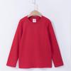 Kids' Cotton Long Sleeve Round Neck Top for Spring/Autumn