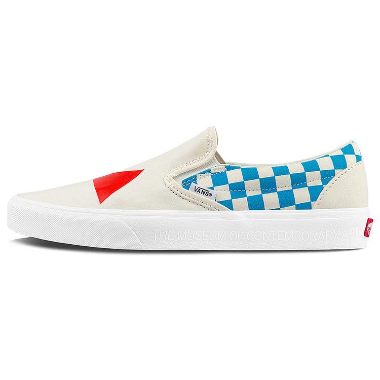 Slip-On Moca X Slip-On Classic Vans 'Checkerboard - Cyan' VN000XG88MY