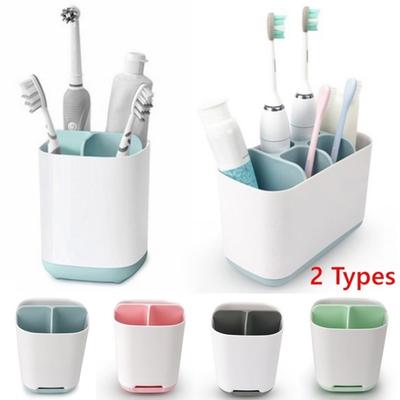 Wielofunkcyjny uchwyt na szczoteczki łazienkowe Uchwyt na pastę do zębów Stojak na pędzle do makijażu Stojak do przechowywania