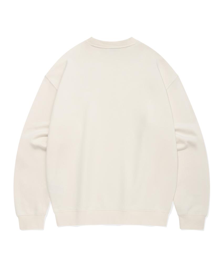COVERNAT Small Authentic Logo Sweatshirt Ivory