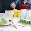 Reusable Ice Cream Popsicle Mold Creative Design Wood Stick Homemade Ice Box Easy Release DIY Popsicle Mold Cube Tray