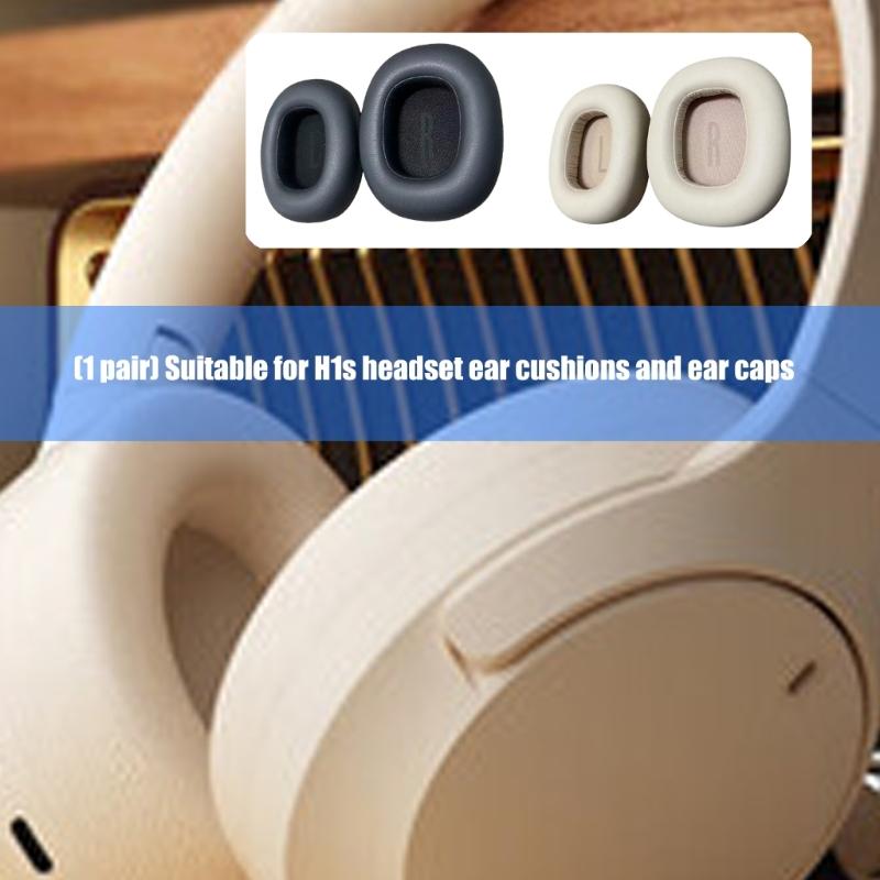 2Pieces Breathable Ear Pad for H1s Headphones Earmuff Ear Cushions Providing Noise Isolation and Easy Installation