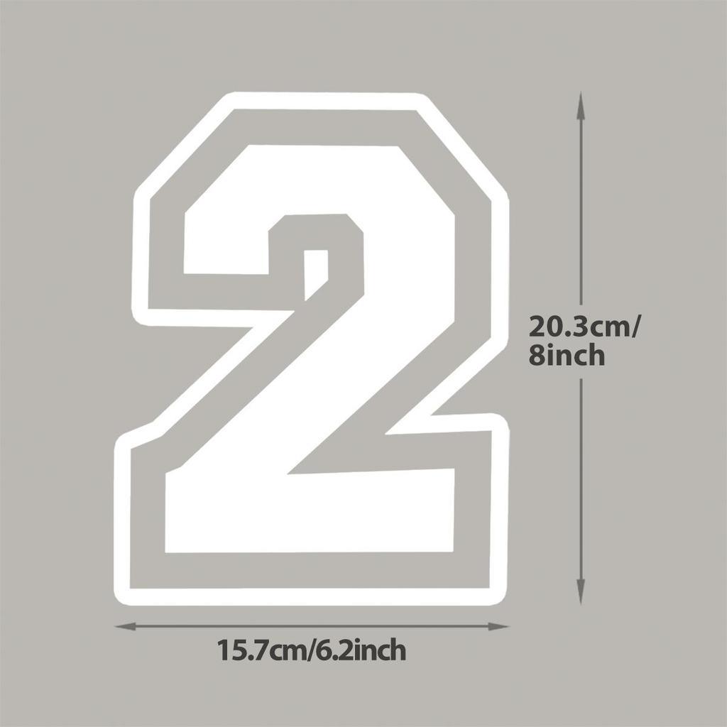 White Numbers 0-9 Iron On Patch Easy To Print For Jersey T-Shirt Parches Ropa Hoodies Diy Stickers Heat Transfer Washable