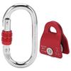 Side Swing Pulley Aluminum Alloy Hanging Wheel Mountaineering Rock Climbing Machinery SuppliesRed