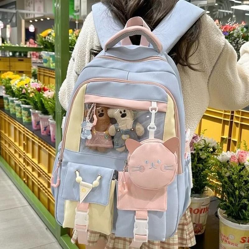 Lishen Academy Style Large Capacity School Backpack 14 inch