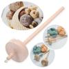 Portable Spindle Top Hand Carved Whorl Yarn Spin Sewing Accessories Drop Spindle  Beginners