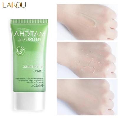 LAIKOU Matcha Exfoliating Peeling Gel Facial Scrub Moisturizing Whitening Nourishing Repair Scrubs Sejas krēms Ādas kopšana