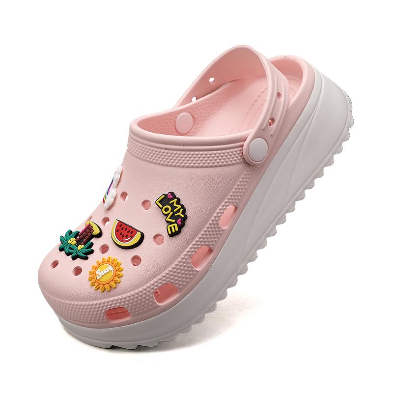 2022 Fashion Pink Women'S Clogs Platform Summer Outdoor Garden Shoes Flats Comfortable Designer Sandals Women Sandalias De Mujer