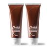Tenstar Henna Color Treatment 250g X 2 Bottles with Coloring Cap and Point Brush for Gray Hair Made In Japan (Brown) Dyeing,