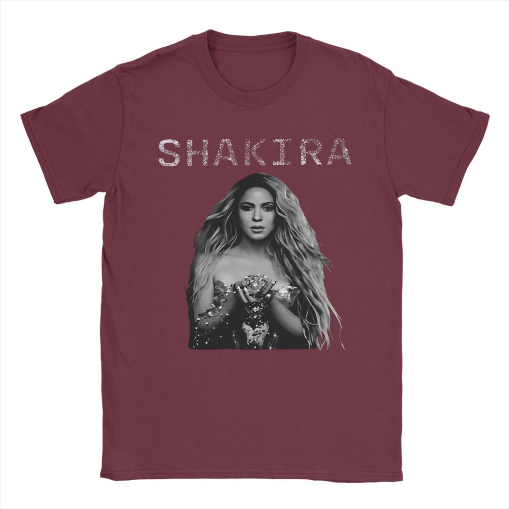 T-shirt Harajuku Estiva Shakira Fulmine Collage T-shirt Trendy Cool T-shirt in Cotone per Coppia YK Classici Top a Maniche Corte
