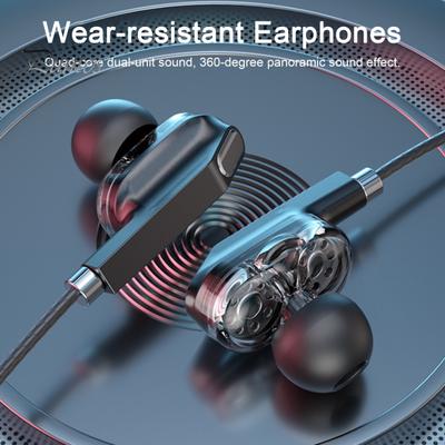 Wired Earphone 3.5mm/Type-C General Stereo Surround Sound Headphone for Vivo for Xiaomi for OPPO for Huawei