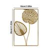 Modern Metal Wrought Iron Leaves Wall Hanging Ornament Wrought Iron Leaves Mural Pendant Living Room Bedroom Home Decor
