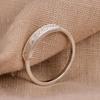 Minimalist Silver Leaf Ring with Cubic Zirconia, Dainty Nature Inspired Band, CZ Stackable Ring, Everyday Jewelry, Gift for Her.