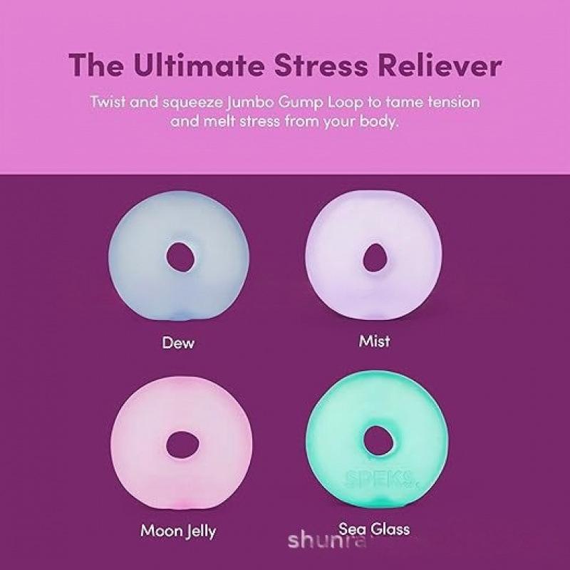 Gump Extra Large Ring Gel Stress Relief Ball Ultra Soft Anxiety Relief Toy for Office Relaxation Finger Grip Trainer