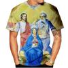 T-shirt alla moda con stampa 3D di Santa Maria, best-seller estivo, t-shirt casual personalizzata divertente per uomo e donna