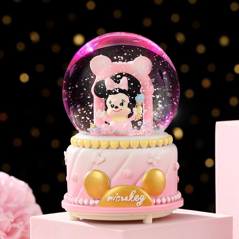 Christmas Fantasy Crystal Ball Music Box - Princess Ornament Gift for Girls' Birthdays