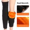 1Pair Winter Cashmere Knee Pads Thick Warm Wool Knee Sleeve For Women And Men High Elastic Non-Slip Plus Velvet Knee Warmer Pads